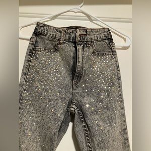 H&M blk wash jeans